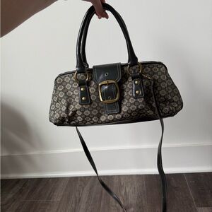 Y2K green and Brown Patterned Women's Satchel Handbag